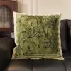 Almohada Verde Estilo Medieval Cojín de Doble Cara Almohada de Sofá Estilo Retro Almohada Suave de Cabecera con Relleno Cojín para la Espalda del Coche