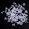 Tampões de ouvido de silicone redondos transparentes atacado tampões de ouvido de disco de plástico anti-queda acessórios para brincos DIY tampões de ouvido grandes