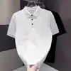 Nova Camisa Polo Tendência para Homens com Bordado Pesado Estilo Chinês, Camiseta de Meia-Manga Slim Fit de Alta Qualidade para o Verão