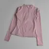 Nova Jaqueta Esportiva Profissional de Yoga Outono e Inverno Feminina Cardigã com Zíper Justo Top para Corrida Academia Roupa de Yoga Feminina