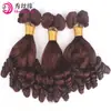 Cortina de Cabelo Humano Peruano Real Vermelho 10a Vinho Tinto Peruano Virgem Fumi Cabelo Humano