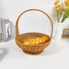 Envío Transfronterizo Cesta de Frutas para Picnic al Aire Libre con Patas Altas para Uso en Casa, Compras de Supermercado, Decoración, Almacenamiento y Cesta Tejida de Regalo