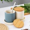 Frascos de Condimentos para Cocina Doméstica con Tapas Contenedores de Almacenamiento Minimalistas Japoneses Caja de Condimentos Creativa para Restaurante Logo