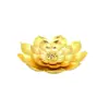 Soporte de incienso de loto con múltiples agujeros para uso doméstico, Bandeja de incienso estilo antiguo, Soporte de incienso estilo Zen para ofrecer a Buda, Soporte de incienso con seis agujeros para varillas de incienso con forma de loto, Quemador de incienso de sándalo