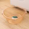 Lavabo Binaural Transparente Lavabo de Plástico Engrosado Ensanchado Lavabo para Lavar Verduras de Cocina Lavabo para el Hogar Lavabo para Lavarse la Cara y Lavar Ropa de Dormitorio de Estudiantes