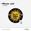 Tapete de mesa para escritório direto da fábrica tapete de mouse redondo disco de vinil retrô tapete de mouse tamanho pequeno porta-copos espessado geração de pelo