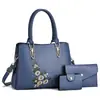 Bolso de Moda Nuevo para Mujer, Bordado con Temperamento, Bolso para Señora de Mediana Edad Madre, Gran Capacidad, Bolso de Hombro Cruzado Práctico