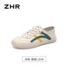 Zhr Moda Bloques de Color Zapatos Blancos 2025 Verano Nuevo Fiesta de Estudiantes Versátiles Zapatos Blancos Quanzhou Zapatos Casuales