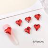 Joyería para uñas corazón de melocotón torcido fondo puntiagudo joyería de diamante 8*9mm popular en internet amor Super Brillante corazón torcido de uña diamante venta al por mayor