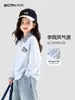 Sudadera Casual para Niñas 2026 Primavera Nueva Elegante Ropa Infantil para Niños Mayores, Conjunto Falso de Dos Piezas, Top Infantil de Primavera y Otoño
