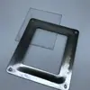 Acessórios para dispositivos de armário de baixa tensão: Moldura para medidor elétrico de aço inoxidável 128*148 com vidro orgânico, janela de observação