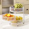 Prato de Frutas de Luxo Rotativo para Sala de Estar, Mesa de Centro Doméstica, Prato Pingente para Lanches, Caixa de Exibição, Cesta de Armazenamento, Cesta de Frutas de Alta Qualidade