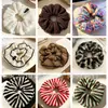 Gomas Elásticas para el Cabello de Alta Elasticidad para Mujer, Scrunchies de Lana Rayados de Gama Alta para Otoño e Invierno, Tamaño Grande, Suministro al por Mayor, Directo del Fabricante