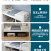 Litera con Marco de Hierro, Cama de Doble Altura para Dormitorio, Apartamento de Dormitorio Estudiantil, Cama Individual de Arte en Hierro para Personal