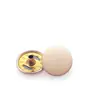 Hebilla Blanca Grande Botón Metálico Cobre Cuero Chaqueta de Cuatro Botones Libre de Óxido Hebilla Oculta Invisible 831633 Hebilla de Cuatro Botones