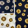 Tela Estampada de Tejido Plano con Patrón Roto y Pequeños Diseños Florales para Vestidos de Mujer, Camisas, Cortinas, Manteles, Accesorios para el Cabello y Bufandas de Seda en Estilos Europeos y Americanos