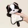 Brinquedo de pelúcia tipo puff, boneca de pelúcia de ovelhinha, fantoche de mão companheiro para apertar, brinquedo de pelúcia, presente de aniversário infantil para meninas