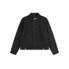 MAOQIAOYI Chaqueta de Motociclista de Mezclilla Lavada Retro Americana de Moda para Hombres y Mujeres Chaqueta de Mezclilla Holgada J26196