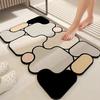Tapete de Piso de Baño Simple Absorbente de Secado Rápido de Tierra de Diatomeas Tapete de Piso para Hogar Puerta de Inodoro Resistente al Desgaste Resistente a la Suciedad Antideslizante