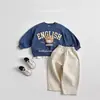 Pantalones rectos holgados de color liso, unisex, estilo coreano moderno INS, pantalones largos de algodón de grado A para niños, primavera/otoño, pantalones zanahoria