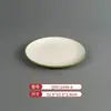 Vajilla Comercial Imitación Porcelana Melamina Tazones y Platos Pequeños, Platos Planos Bicolor, Platos Redondos, Tazones para Sopa, Especialmente Diseñados para Cadenas de Restaurantes de Comida Rápida
