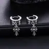 Aretes de Acero de Titanio para Hombres, Pinzas para Orejas con Borla y Cono Estilo Punk para Mujeres, Aros para Orejas Unisex sin Perforación, Accesorios para Orejas de Acero Inoxidable de Moda