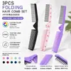 Peine plegable especial para peinar el cabello de los niños, peine de bobina compacto para tejer, peine de masaje, peine de doble propósito, fabricantes en stock