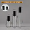 En Stock Botella con Atomizador de Boquilla de Aluminio Electrolítico 5ml/10ml Botella para Decantar Perfume Vidrio Transparente Botella de Muestra Portátil