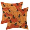 Funda de Almohada Hoja de Arce Calabaza Amazon Decoración de Acción de Gracias Funda de Cojín para Sofá de Casa Nueva Funda de Calabaza