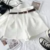 Shorts casuales para mujer, nueva colección primavera 2026, estilo coreano, modernos, retro, sencillos, de cintura alta, línea A, pantalones de pierna ancha