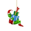 Pendente Criativo Grinch de Natal Transfronteiriço Decoração de Árvore de Natal Pingente de Acrílico Pingente