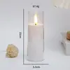 Luces de Vela Electrónicas LED Transfronterizas, Velas Decorativas sin Humo de Llama Simulada para Navidad y Halloween