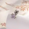 Nuevos Pendientes de Aro con Varilla de Tornillo Pequeños y Exquisitos de Circonita Micro-Pavimentada Hensen, Versátiles para el Uso Diario