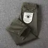 Pantalones casuales de algodón pesado con lavado americano para hombre, versión coreana, pantalones rectos holgados y duraderos de trabajo, pantalones cónicos modernos y sencillos