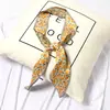 Ins fita de cetim da Coreia do Sul lenço feminino tira estreita fita decorativa multiuso versátil cinto lenço fino pequeno