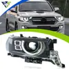 Adecuado para la modificación del ensamblaje del faro del Toyota Land Cruiser 16-21 con luces de circulación diurna LED y faros intermitentes secuenciales