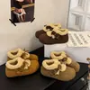 Sapatos Retro Birkenstock Aumentadores de Altura Solado Grosso Temperamento Feminino 2026 Estilo Coreano Outono Inverno Novos Sapatos de Algodão Aconchegantes Engrossados