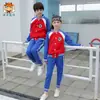 Uniformes escolares primários primavera e outono trajes esportivos infantis estilo inglês uniformes de jardim de infância uniformes de beisebol fabricantes atacadistas