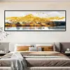 Nueva pintura para cabecera de dormitorio, pintura autoadhesiva, calcomanía de pared relajante, fondo de montaña, sala de estar, pintura decorativa para hotel