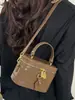 Nova Bolsa de Mão Caixa Color Sólida Vintage Verão 2026, Moderna e Estilosa com Design Único, Bolsa de Ombro e Transversal da Moda