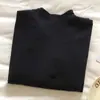 Tricô Multicolor com Gola Alta Pequena para Mulheres, Peça Única Aconchegante com Forro de Lã, Tricô de Manga Longa para Base Outono e Inverno