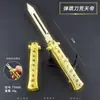 Animação de Jogo Tiandi 22cm Faca de Salto com Bomba Molde Liga de Zinco Adereços Artesanato Brinquedos Sem Lâmina