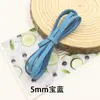 Cuerda de cuero sintético de 5 mm para manualidades, cuerda de cuero, accesorios para zapatos de frijol, tira de cuero, cuerda de terciopelo, fabricantes, accesorios, venta al por mayor