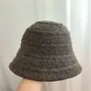 Otoño/Invierno 2026 Nuevo Sombrero de Pescador de Punto Versátil para Mujer Estilo Coreano que Hace que la Cara se Vea Más Pequeña, Sombrero de Punto de Moda