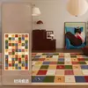 Alfombra de Invierno para Sala de Estar Dopamina Nueva Felpa Engrosada Sin Lavar Limpiable Sin Mantenimiento Habitación Mesita de Noche Dormitorio Felpudo