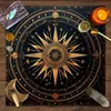 Toalha de Mesa para Cartas de Tarot, Árvore da Vida, Fases da Lua, Jogo de Cartas de Tarot, Toalha de Mesa Decorativa para Embaralhar Cartas, Toalha de Mesa Decorativa para Jogo de Tabuleiro Mistério de Assassinato