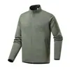 Chaqueta de forro polar tejida en Azul Sombra Nocturna, Negro, Gris, Verde Coche de Caja, Verde Niebla Mística, Gris Glaciar, Morado Crepúsculo para invierno y primavera