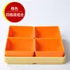 Plato de frutas de moda para KTV, plato de snacks para barbacoa, plato de frutas secas dividido, plato de snacks de melamina de cuatro o seis compartimentos para uso comercial