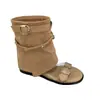 Sandalias Botín con Hebilla y Suela Gruesa para Mujer, Nuevo Estilo Verano 2026, Sandalias Romanas que Aumentan la Altura para Mujeres Bajitas, Botines Cortos Adelgazantes