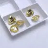 Amarelo Claro Amarelo Ganso Pedra Preciosa em Forma de Coração Pedra Solta Diamante Amarelo Claro Pingente de Coração Brincos Anel DIY Sem Cravação Rosto do Anel Diamantes Principais e Auxiliares